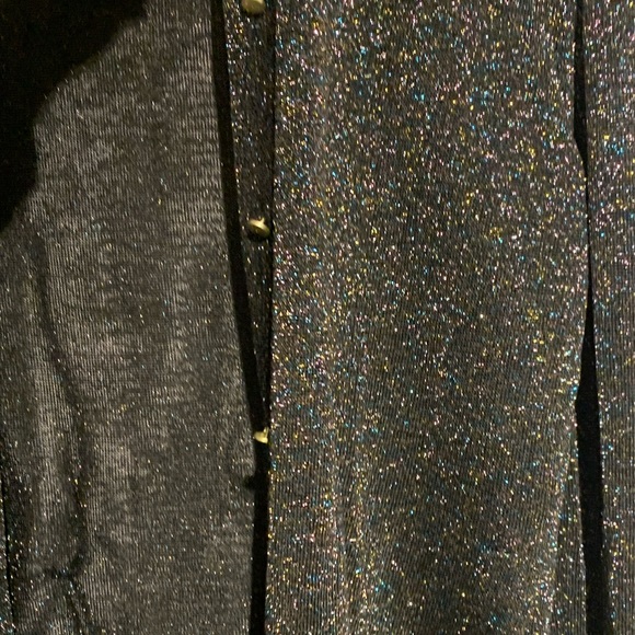 By Malene Birger Metallic Sparkly Cardigan M - Picture 5 of 6